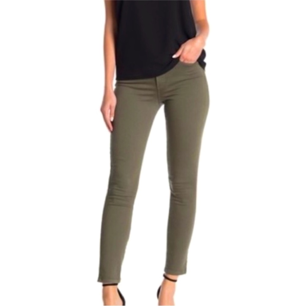 Paige NWT Hoxton Ankle High Rise Skinny Jeans in Seaweed Green Sz 24